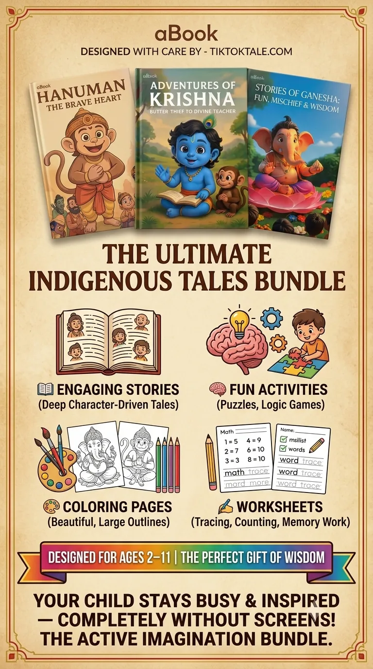 The Ultimate Indigenous Tales Bundle (Hanuman, Krishna & Ganesha Collection)